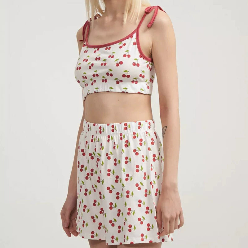 Cherry Bliss – Shorts & Kort Singlet