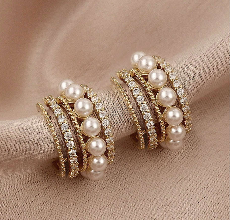 Øreringer Med Perler