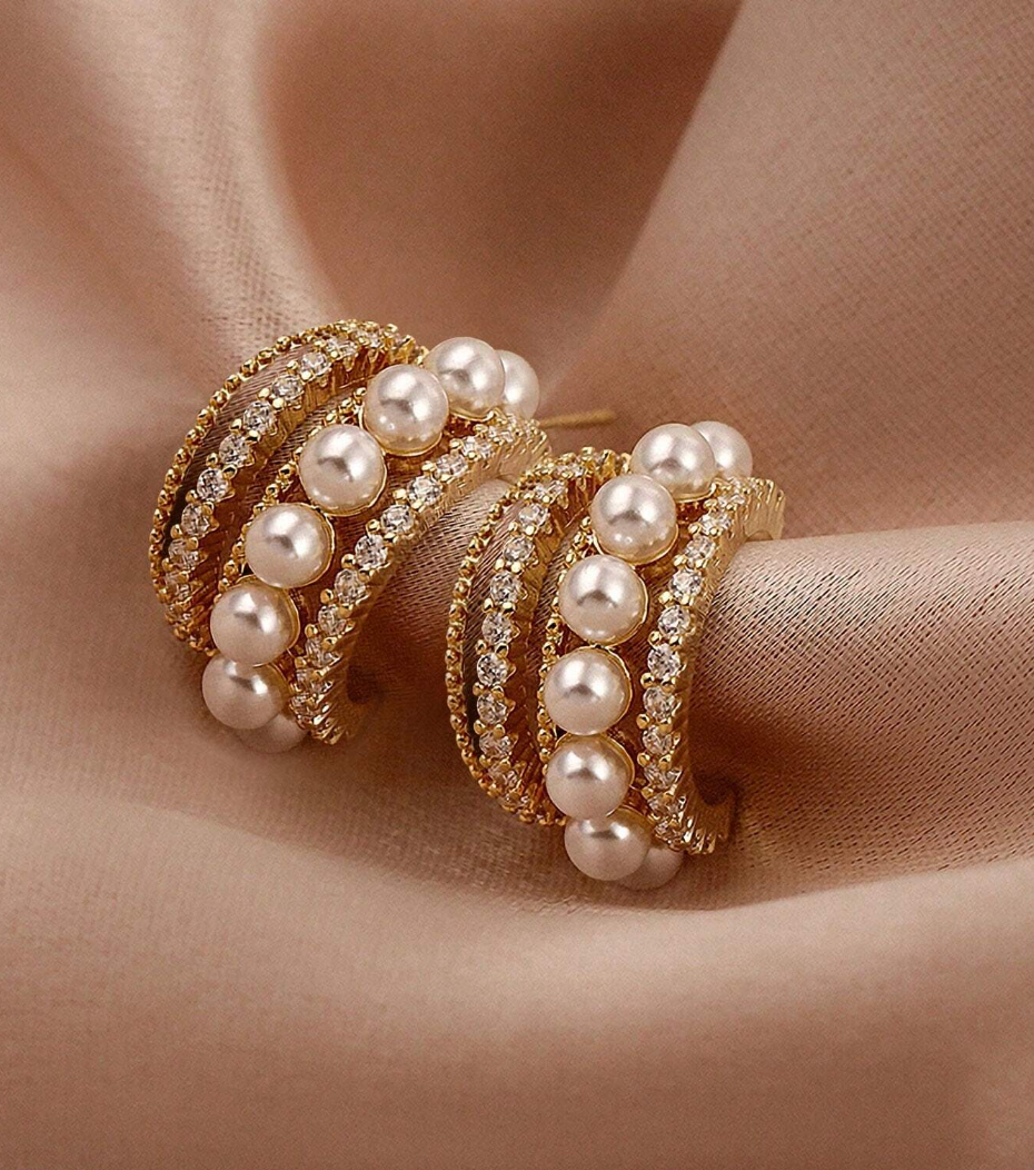 Øreringer Med Perler