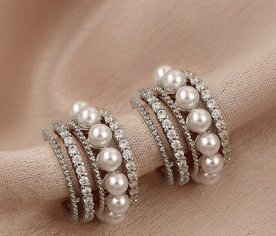 Øreringer Med Perler