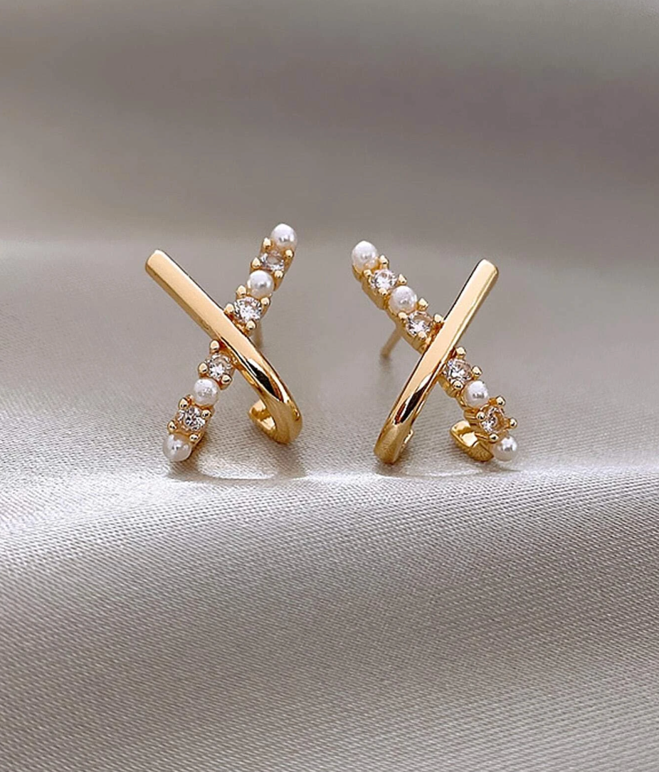 X Øredobber med Diamanter