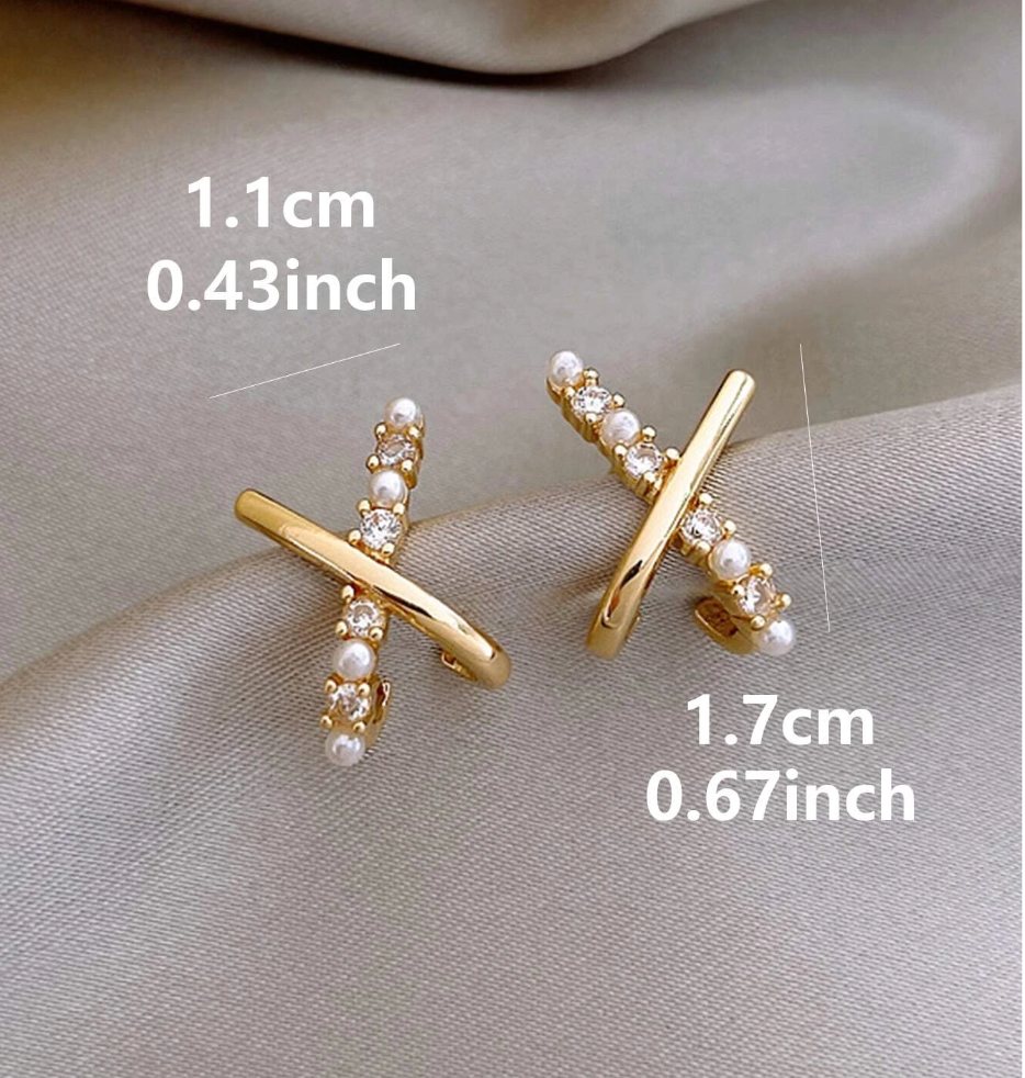 X Øredobber med Diamanter