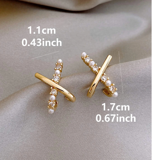 X Øredobber med Diamanter