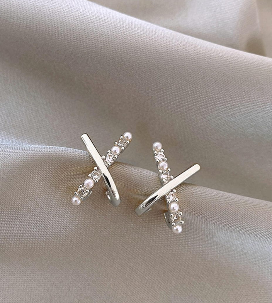 X Øredobber med Diamanter