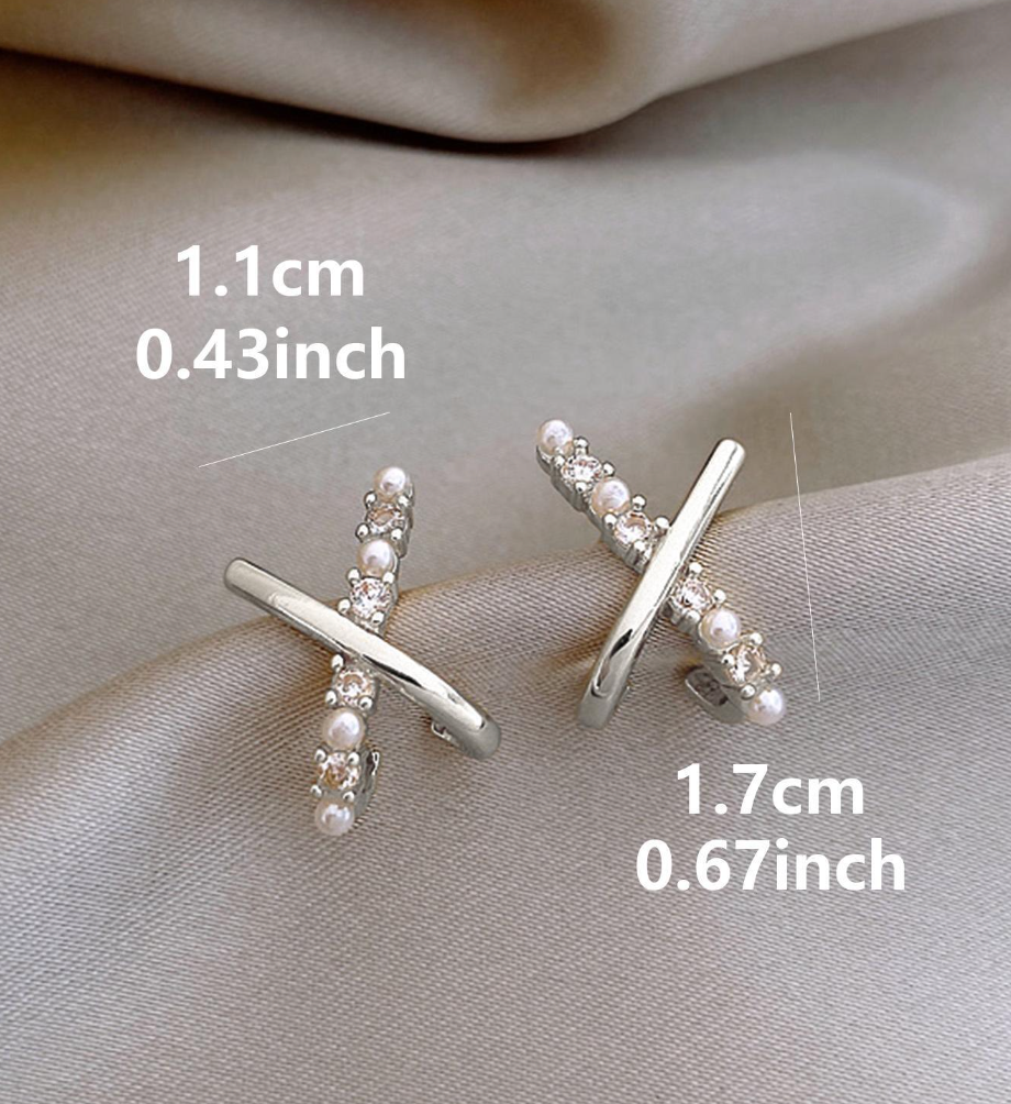 X Øredobber med Diamanter