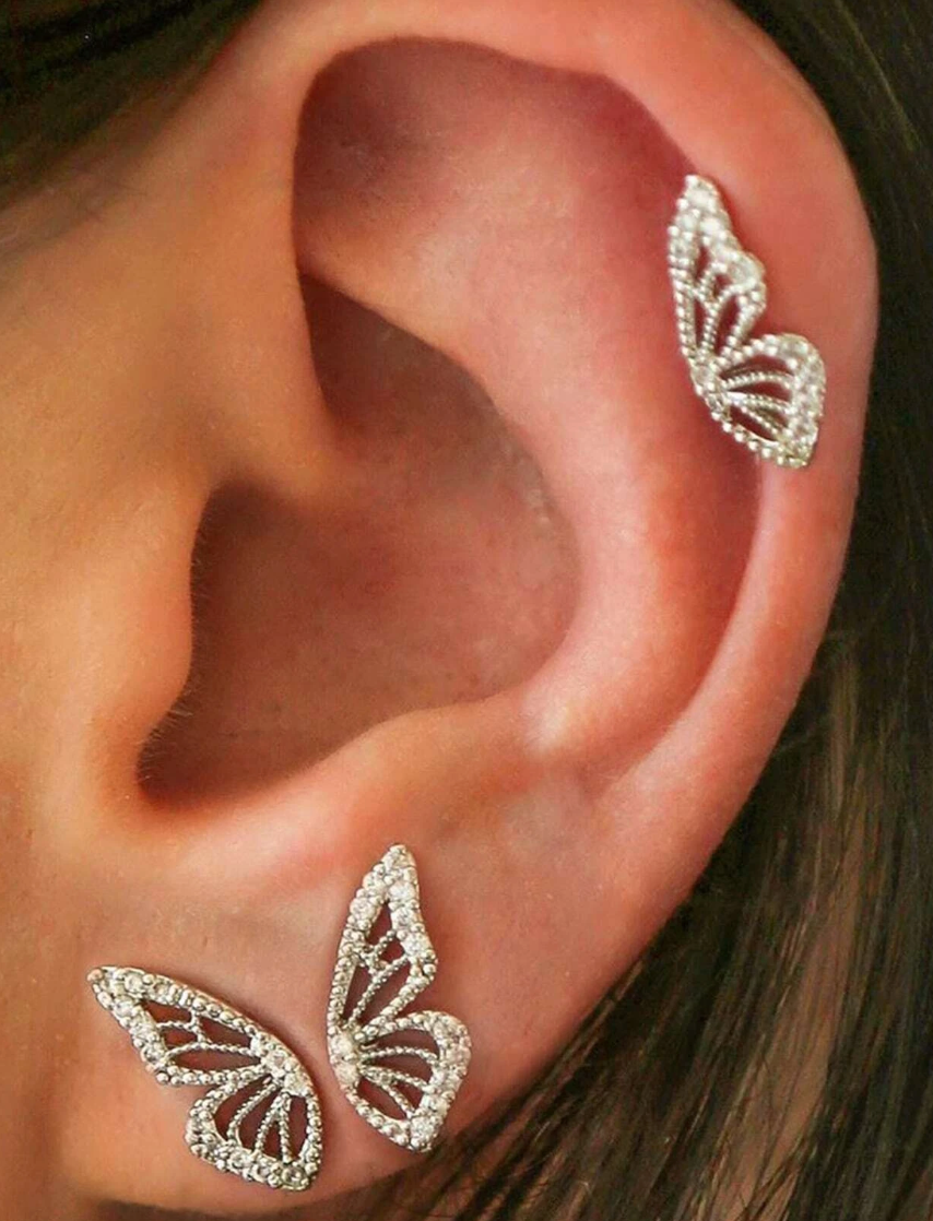 Todelt Sommerfugl Smykkesett