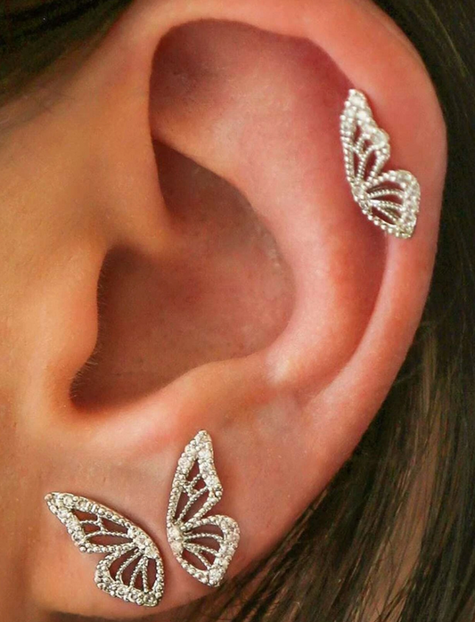 Todelt Sommerfugl Smykkesett