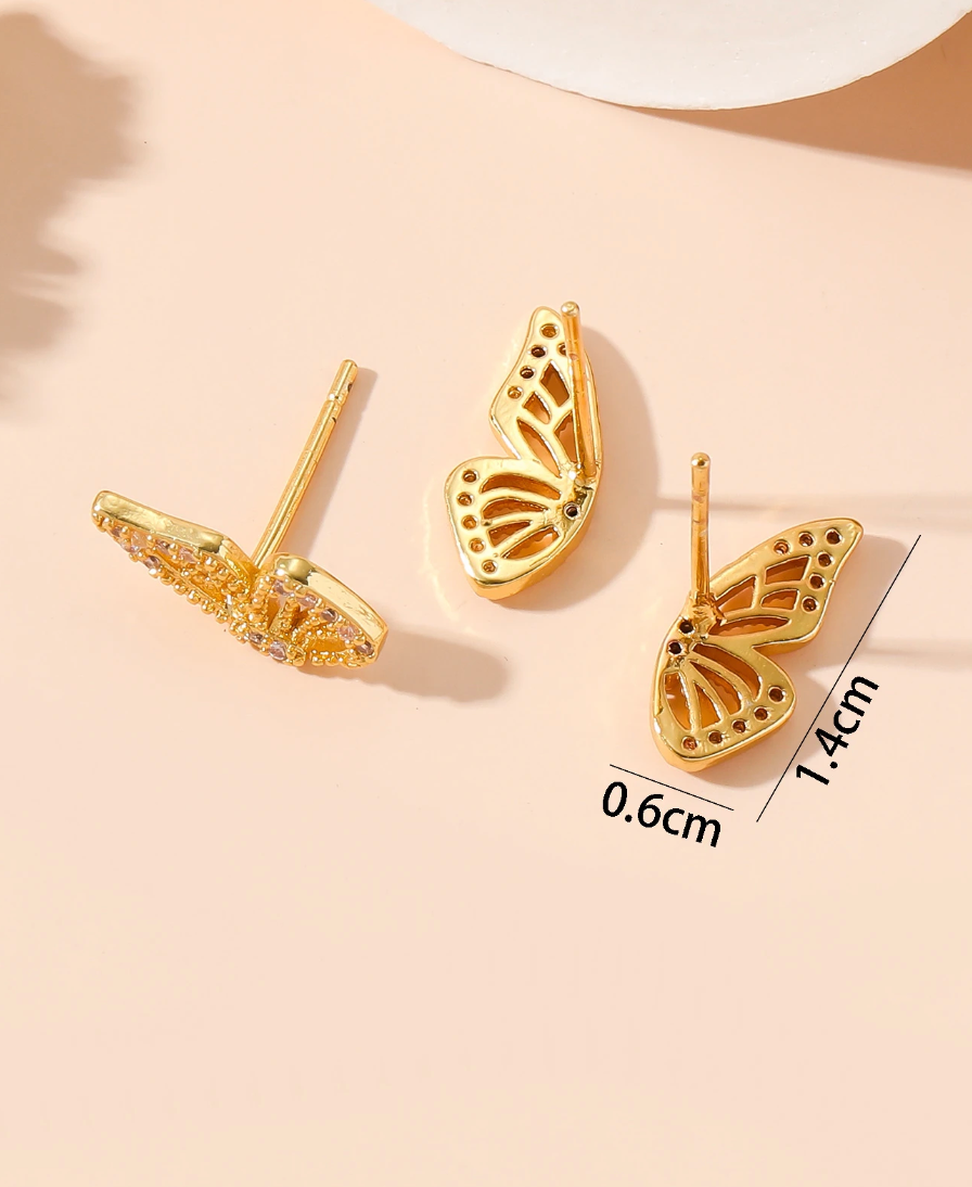 Todelt Sommerfugl Smykkesett