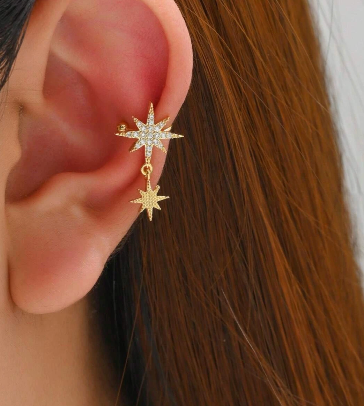 Hengende Stjerne Øredobb