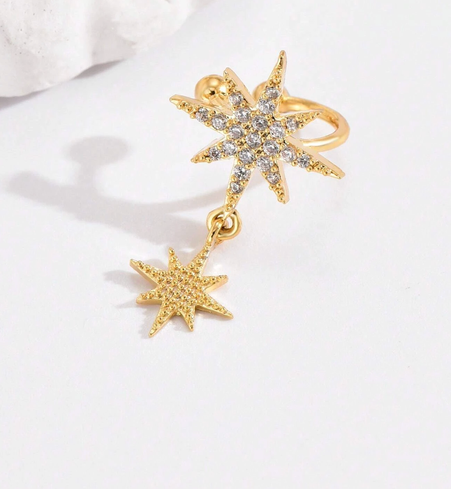 Hengende Stjerne Øredobb