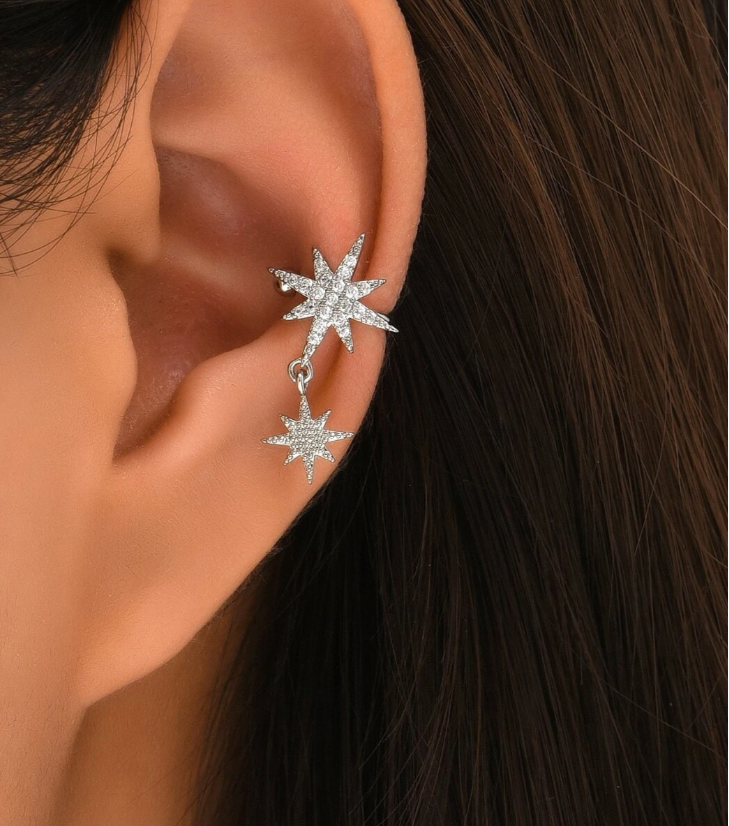 Hengende Stjerne Øredobb