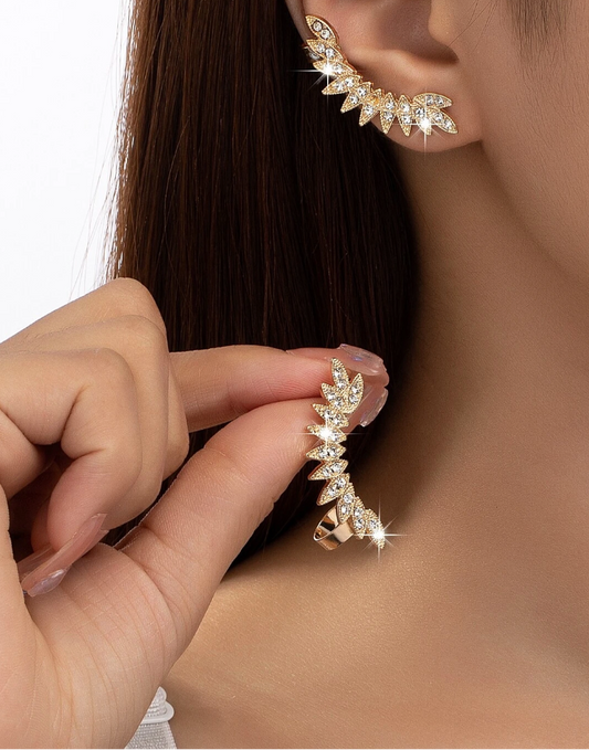 Øredobber med Blomsterblader