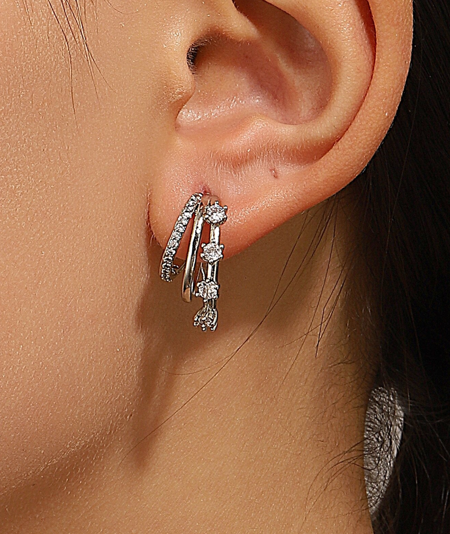 Sammenkoblede Ringer Øredobber