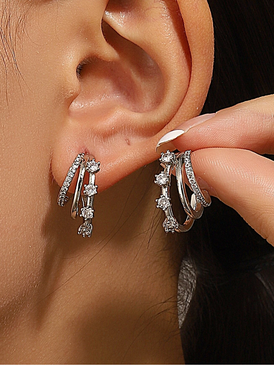 Sammenkoblede Ringer Øredobber