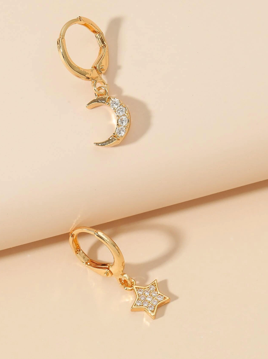 Måne og Stjerne Øredobber