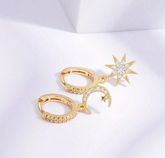 Måne og Sol Øredobber