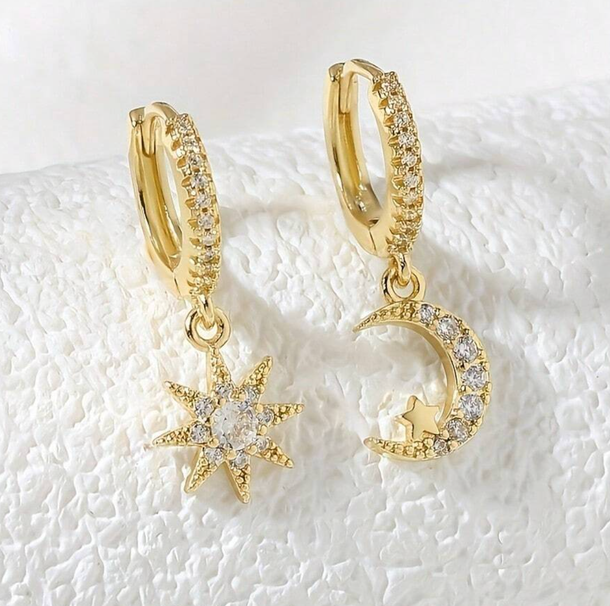 Måne og Sol Øredobber