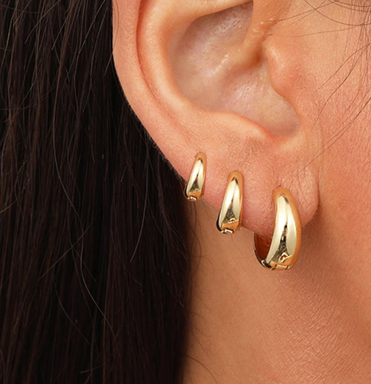 Øredobber med 3 Ringer