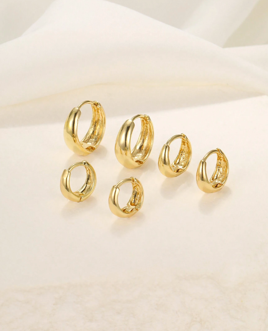 Øredobber med 3 Ringer