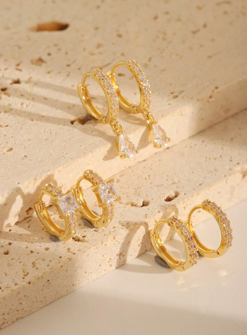 Sett med Ring Øredobber