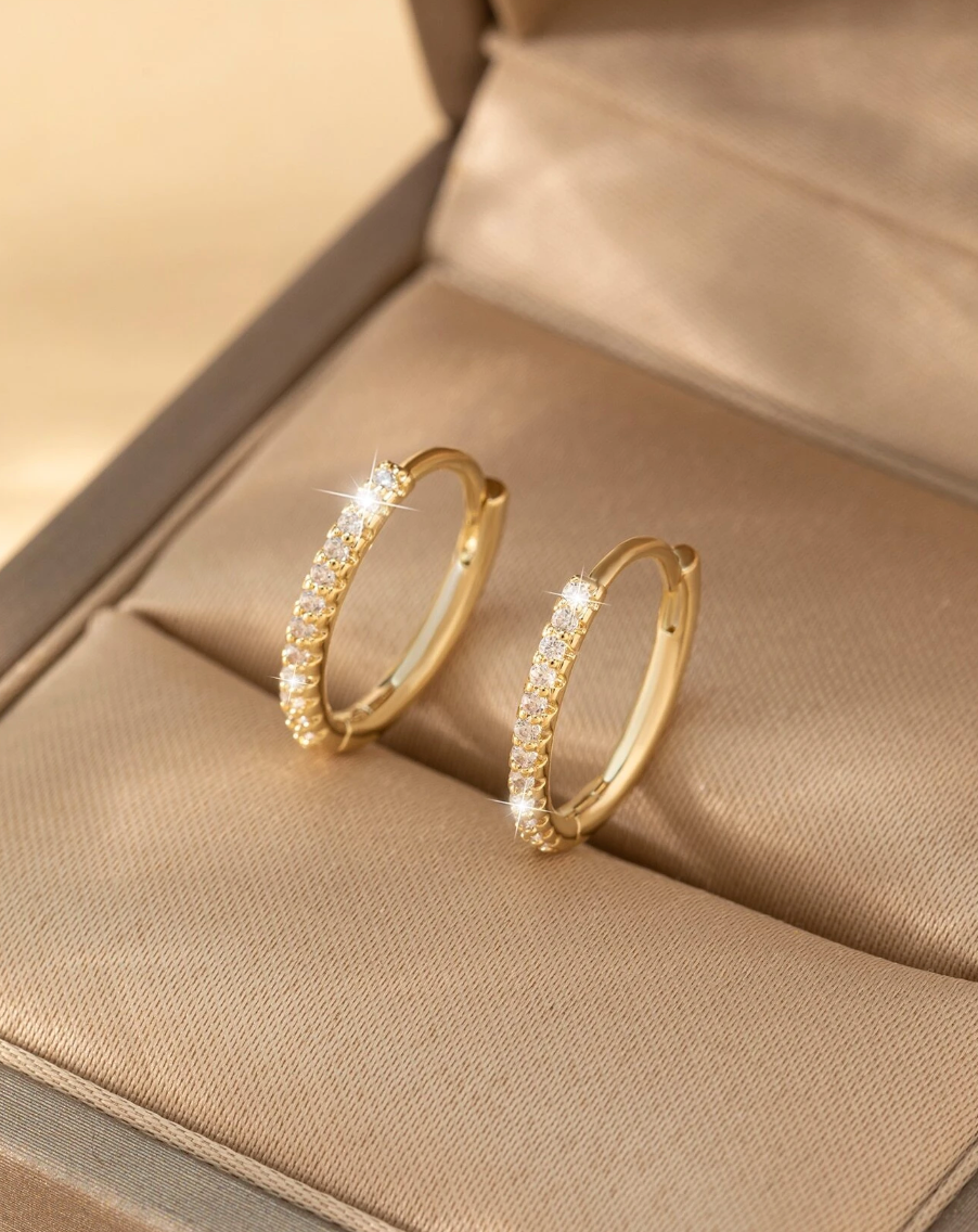 Øreringer Med Diamanter