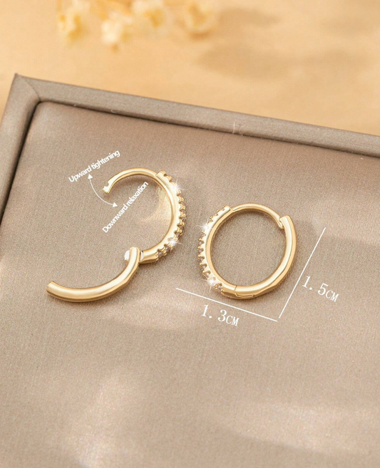 Øreringer Med Diamanter