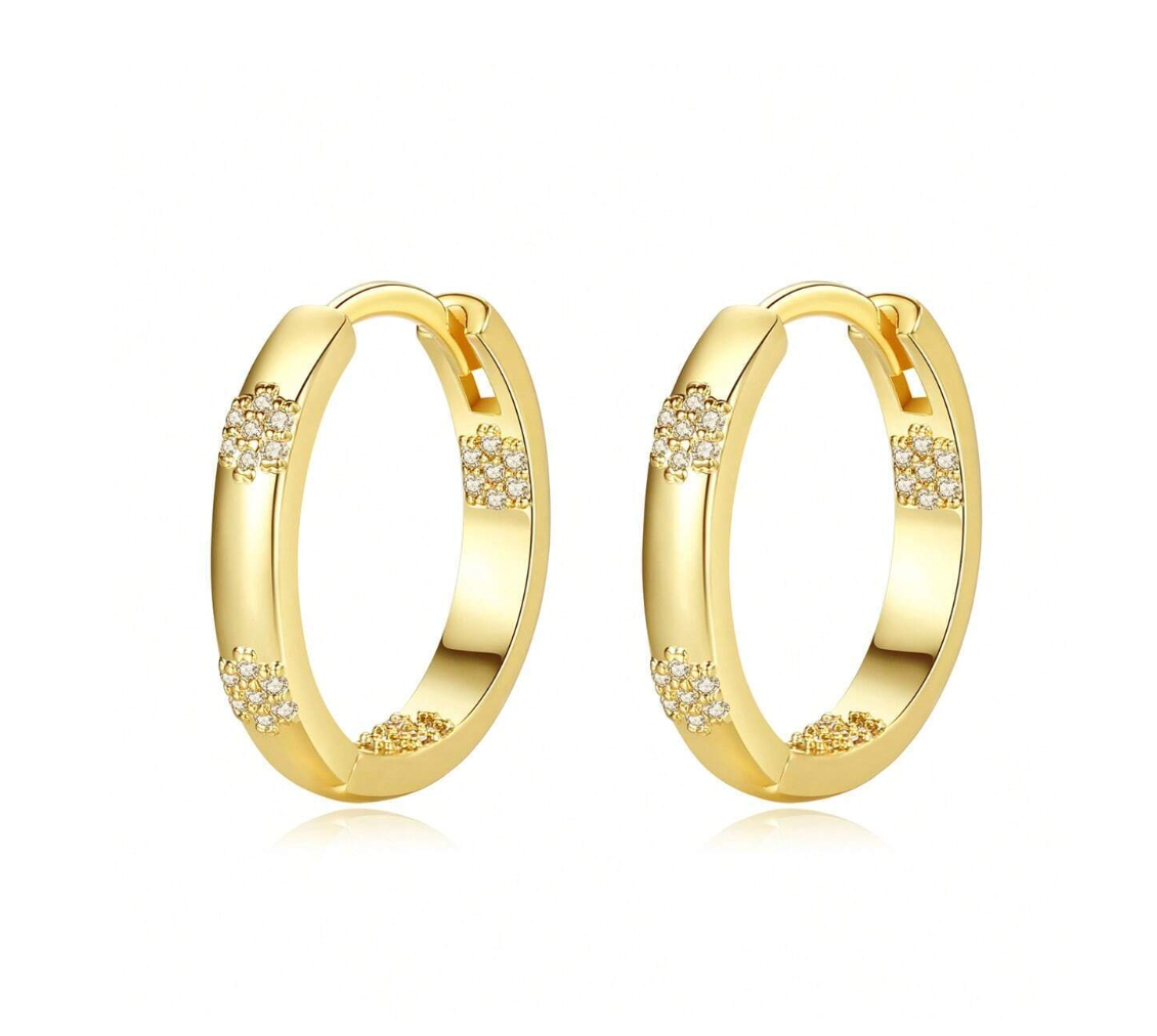 Øreringer med Snøkrystaller