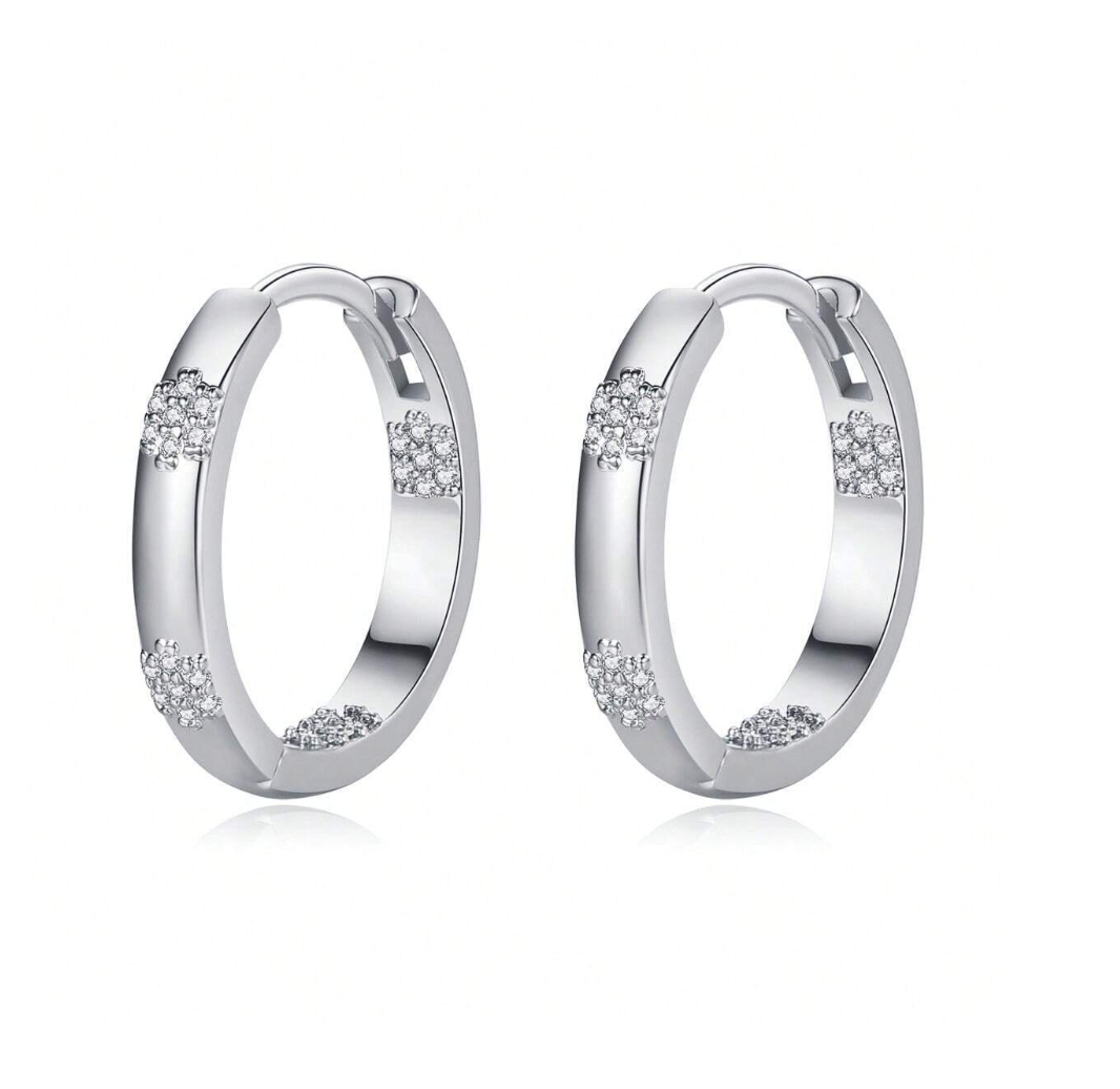 Øreringer med Snøkrystaller