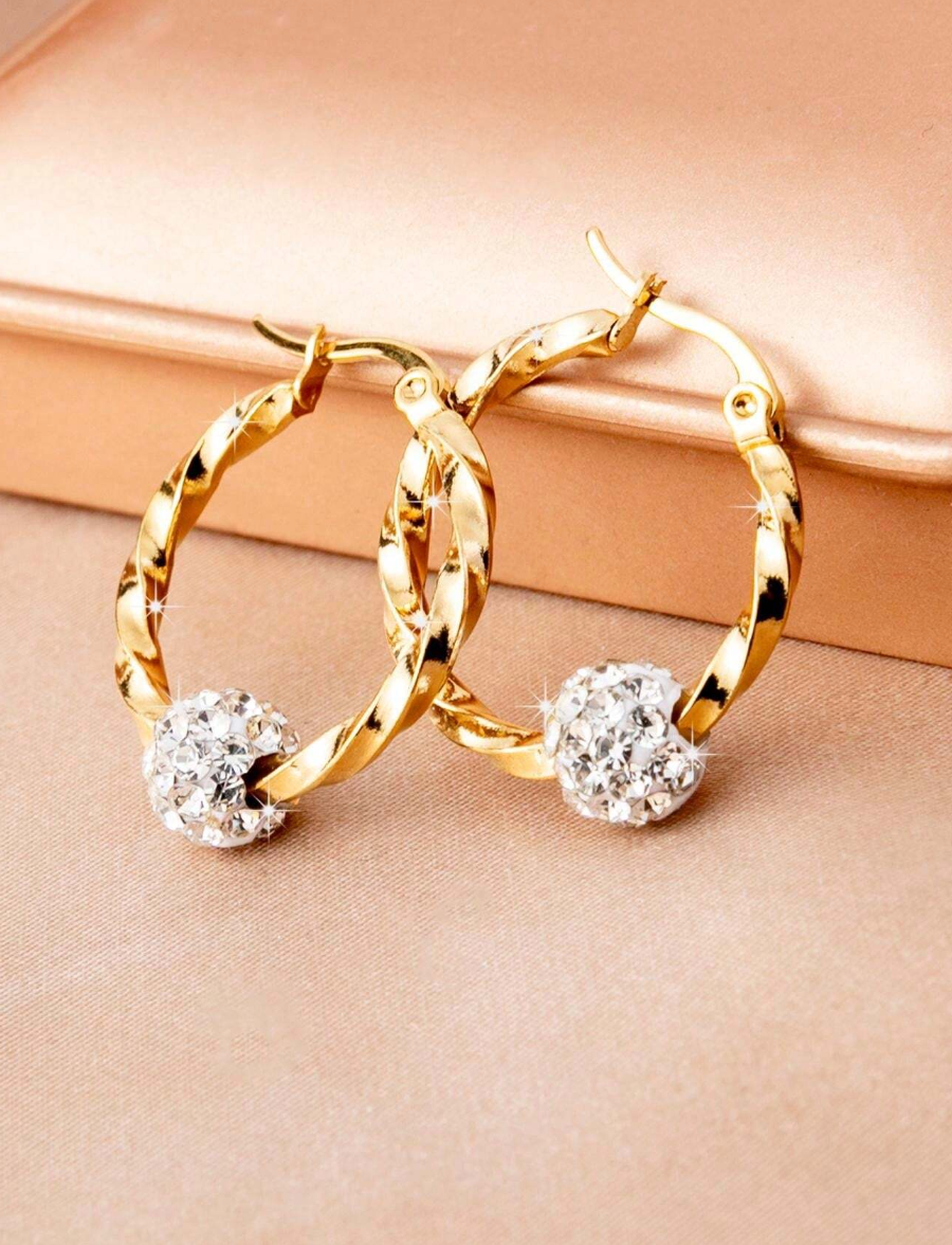 Diamantball Øredobber