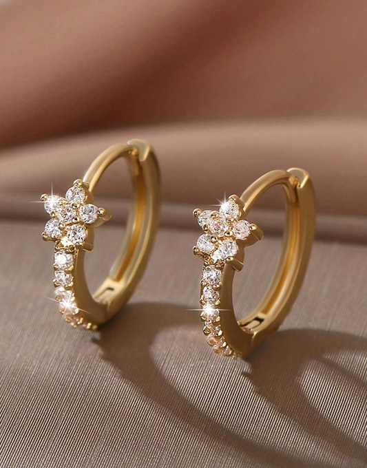 Øreringer med Rose Diamant