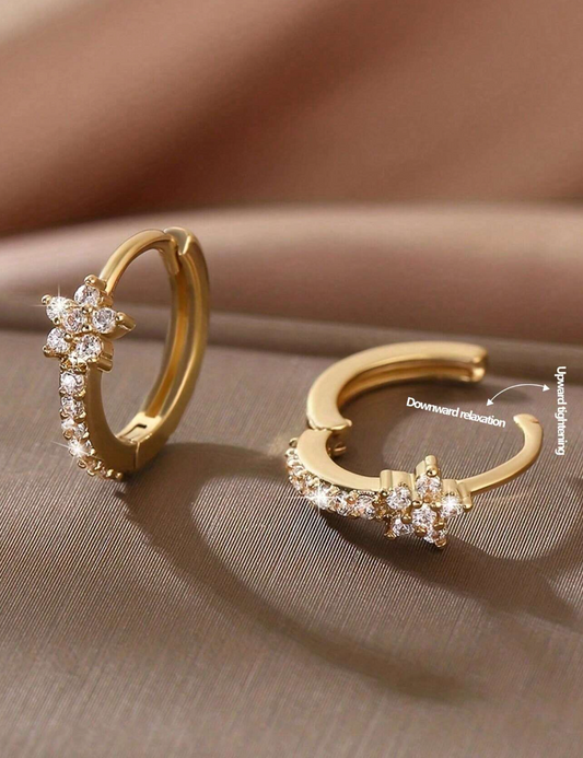 Øreringer med Rose Diamant