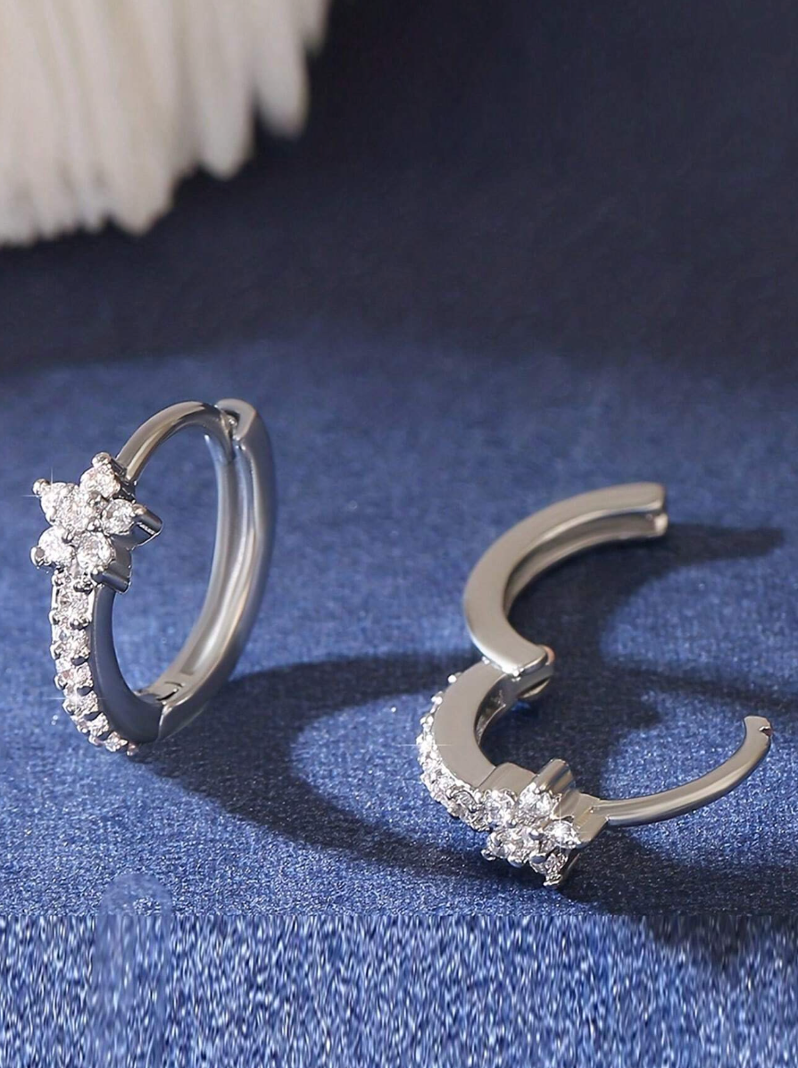 Øreringer med Rose Diamant