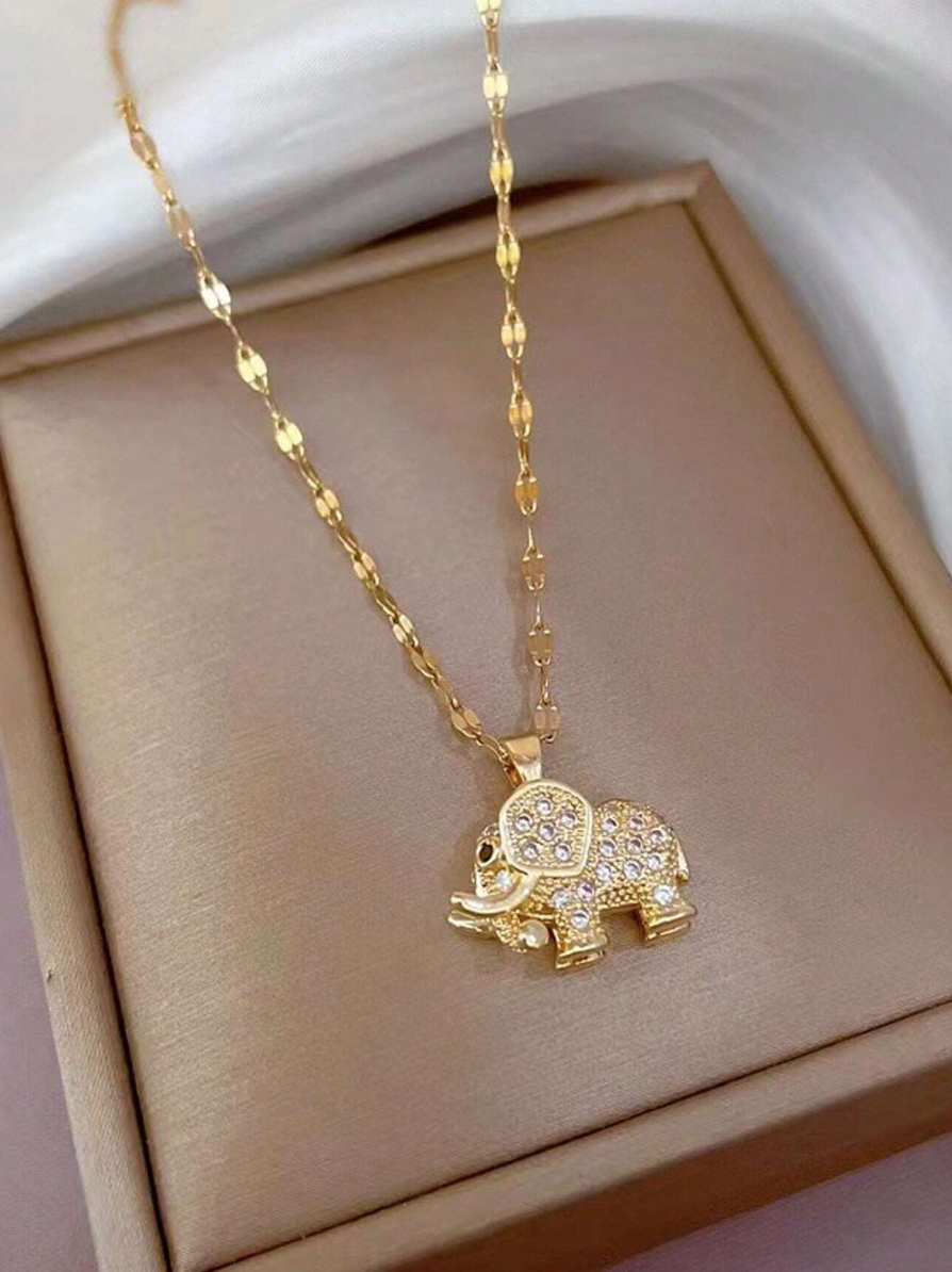 Elephant Grace – Kjede i Gull