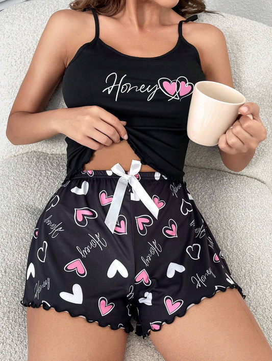 Sweet Love – Singlet & Shorts Pysjsett