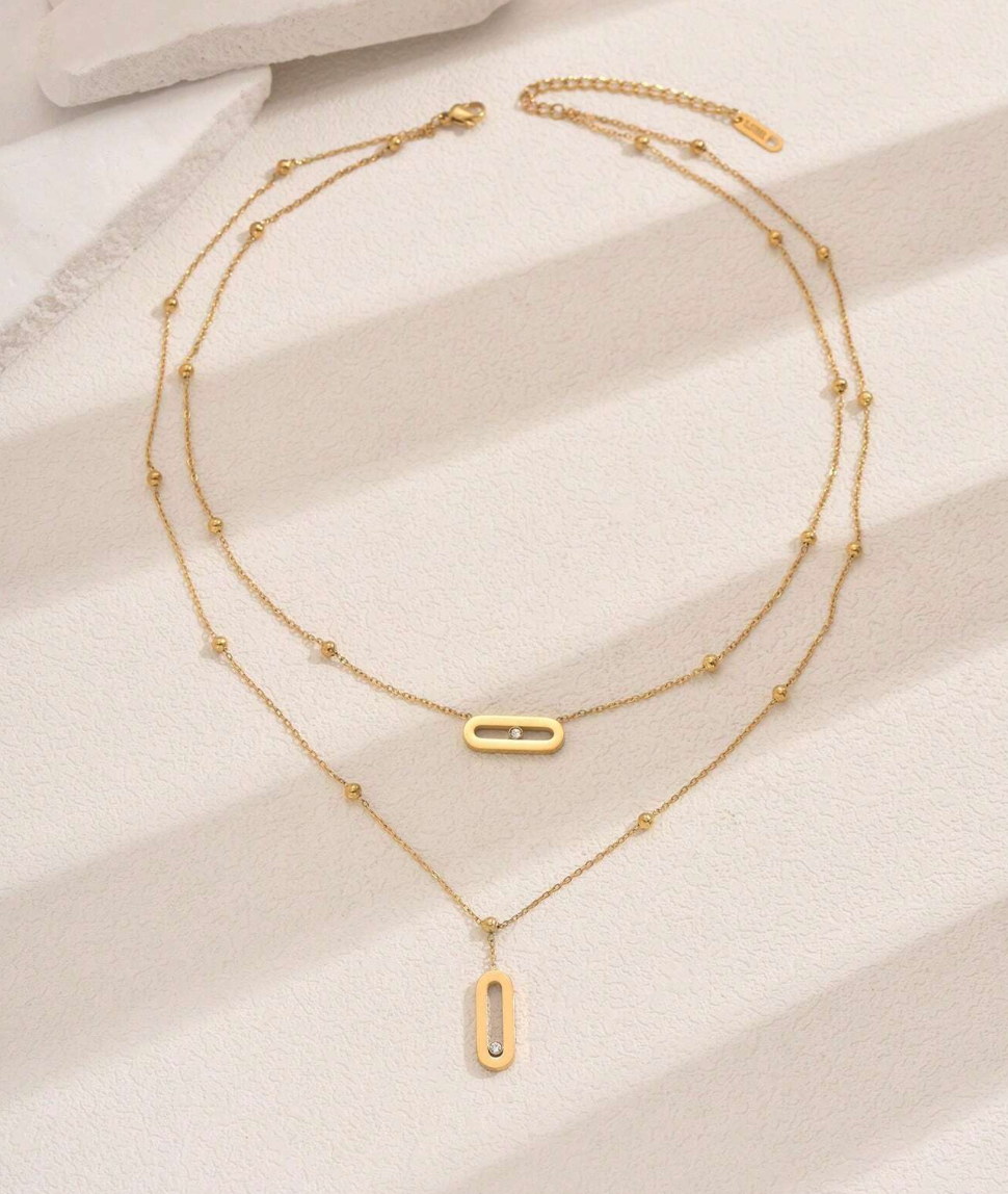 Twin Glow – Dobbelt Kjede i Gull