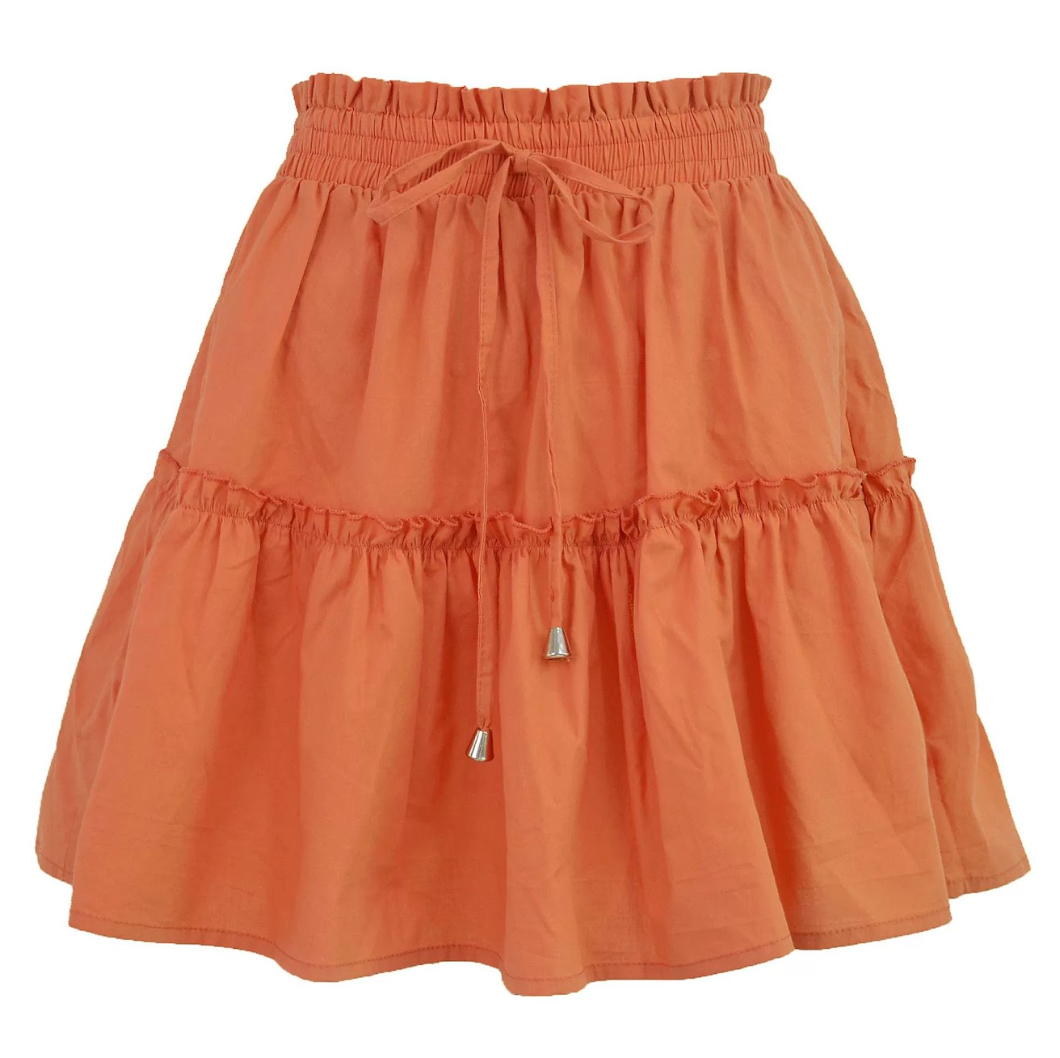 Tie Front Loose Skjørt