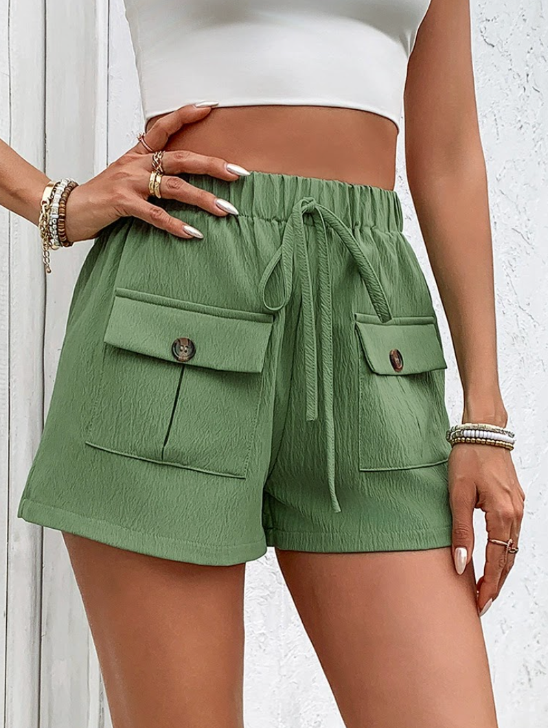 Olive Utility Shorts