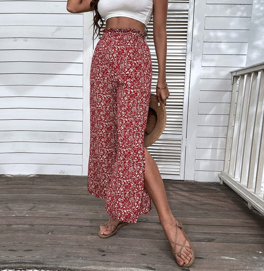 Flora Side-Slit Bukse
