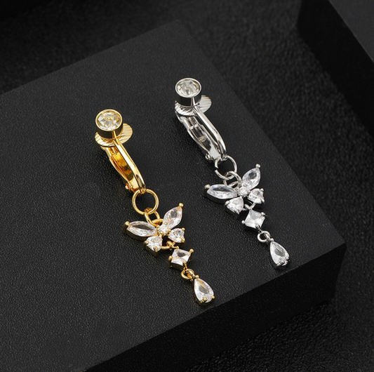 Navlepiercing Glitrende Eleganse