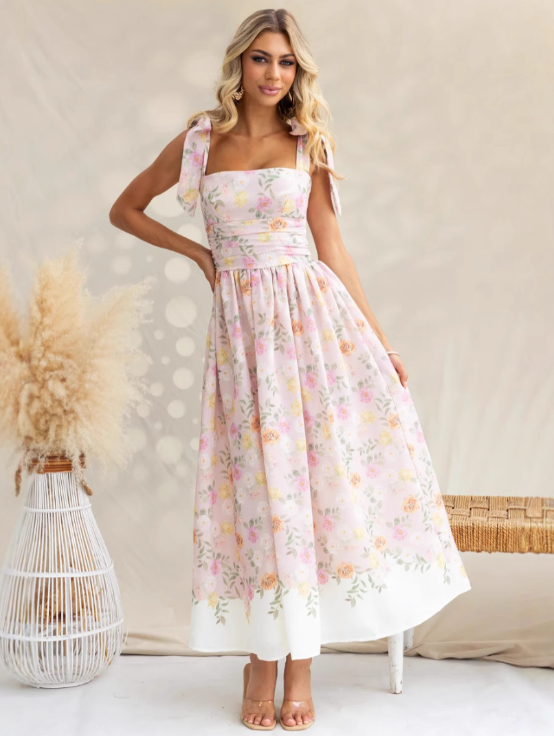 Shoulder Tie Maxi – Ankellang Sommerkjole