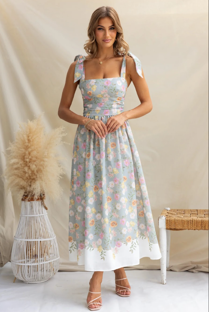 Shoulder Tie Maxi – Ankellang Sommerkjole
