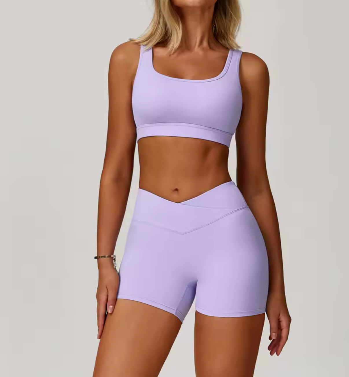 Fleksibelt Activewear Sett - Lilla