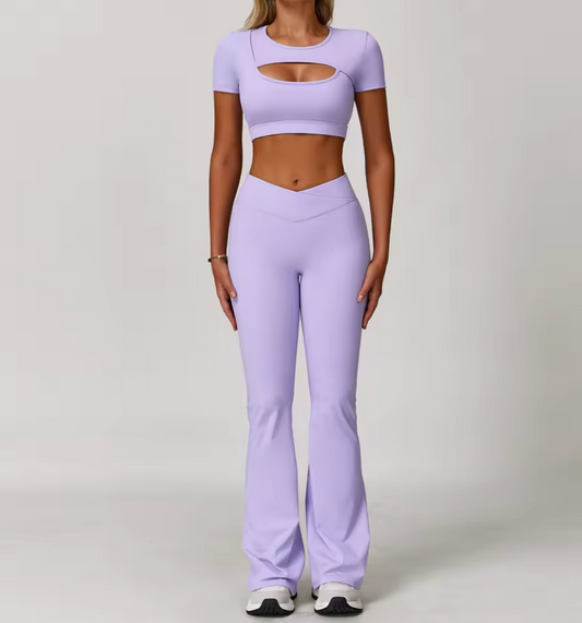 Fleksibelt Activewear Sett - Lilla