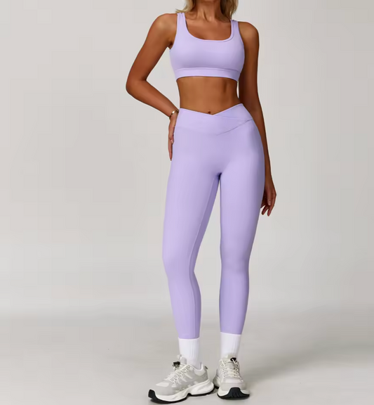 Fleksibelt Activewear Sett - Lilla