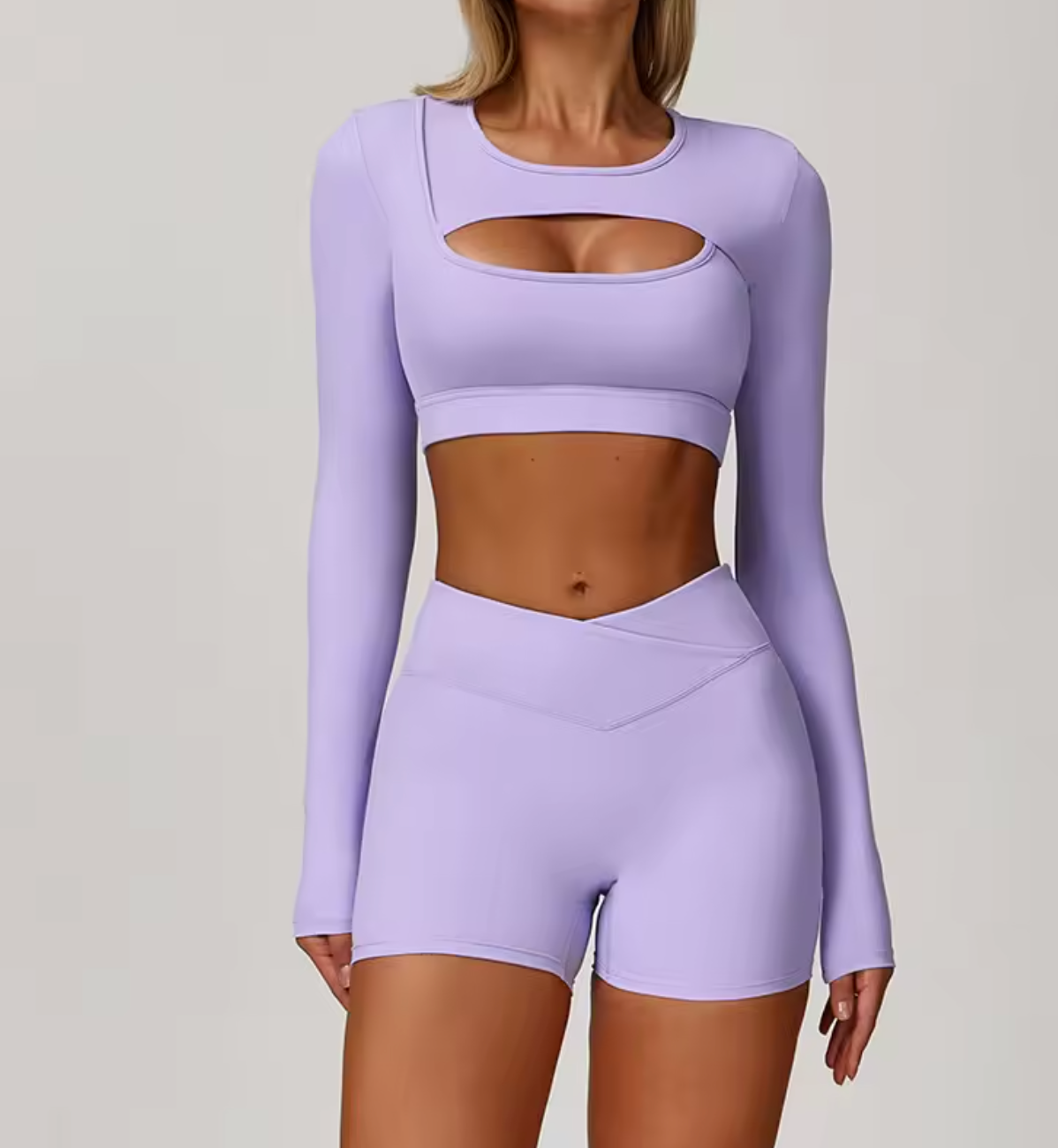 Fleksibelt Activewear Sett - Lilla