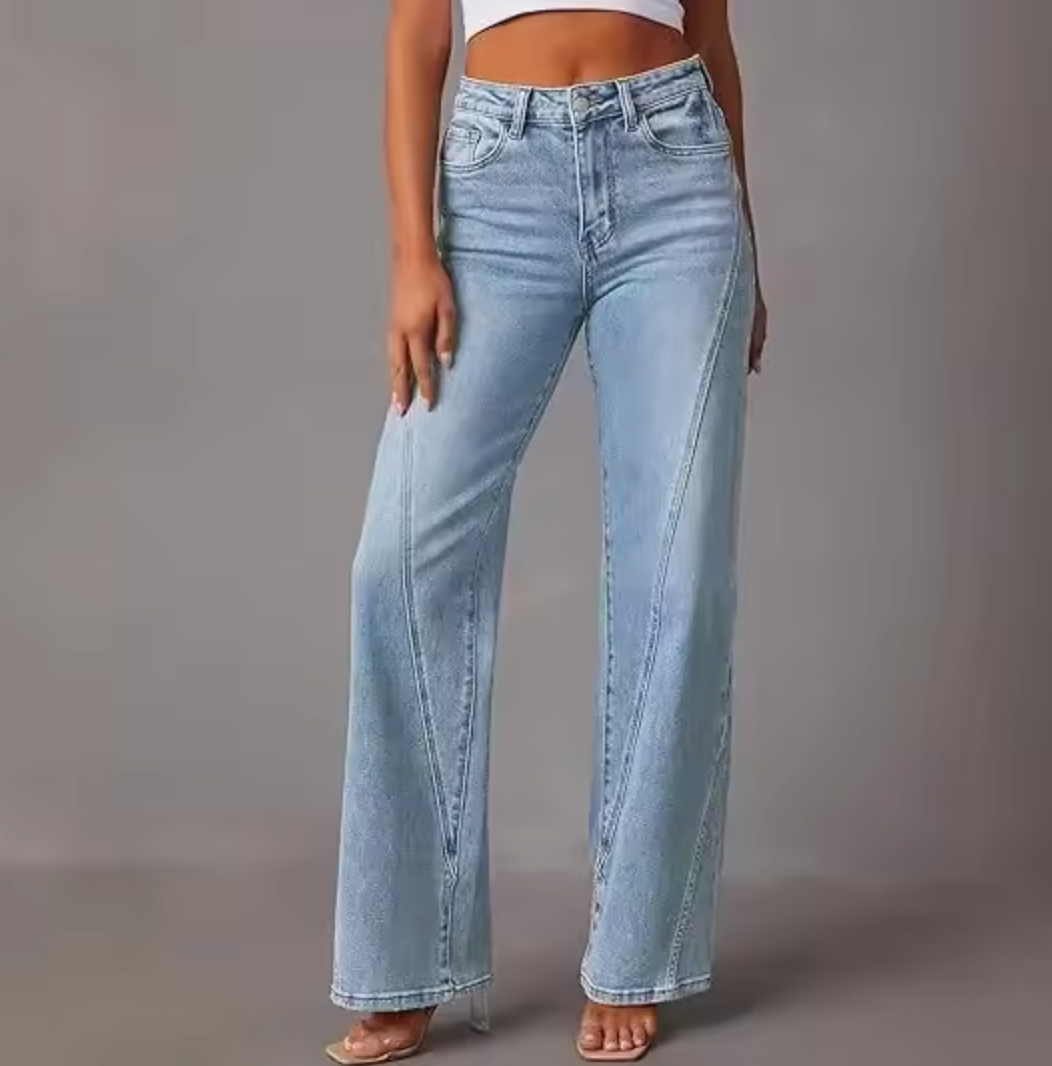 SkyRise – Jeans med Høyt Liv