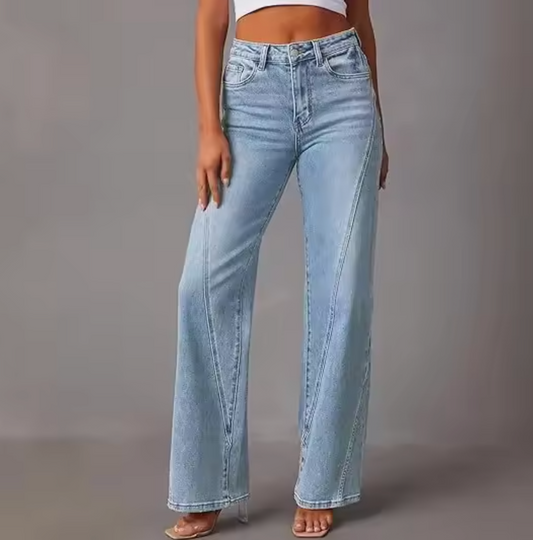 SkyRise – Jeans med Høyt Liv