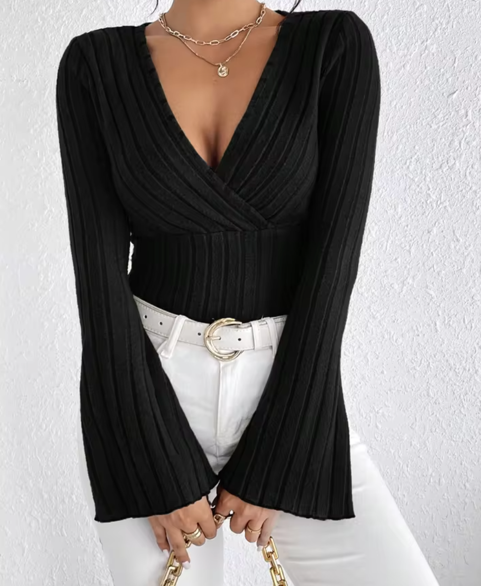 Elara Ease – V-hals topp