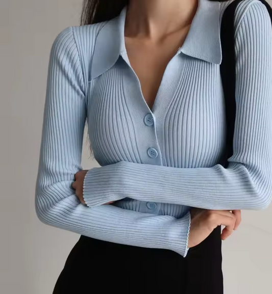 Clara Collar – Langermet Genser