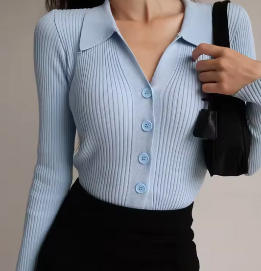 Clara Collar – Langermet Genser